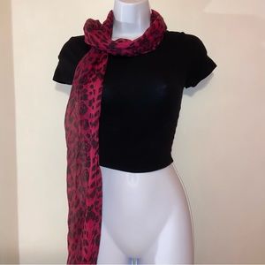 pink scarf